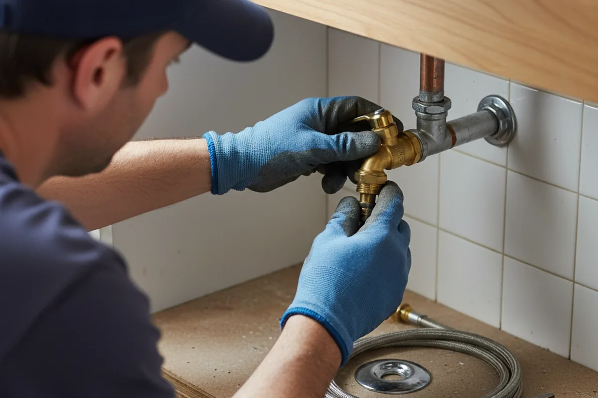 Shutoff valve and fitting work during Repiping in Menomonee Falls